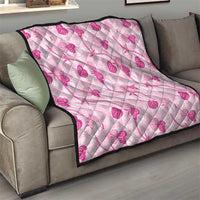 Anthurium Pikake Ti Leaf Palaka Quilt Pink Version LT01 - Polynesian Pride