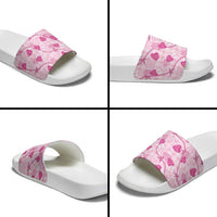 Anthurium Pikake Ti Leaf Palaka Slide Sandals Pink Version LT01 - Polynesian Pride