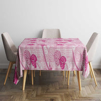 Anthurium Pikake Ti Leaf Palaka Tablecloth Pink Version