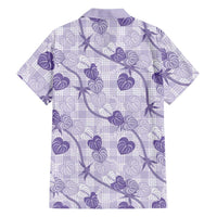 Anthurium Pikake Ti Leaf Palaka Hawaiian Shirt Purple Version LT01 - Polynesian Pride