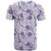 Anthurium Pikake Ti Leaf Palaka T Shirt Purple Version