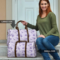 Anthurium Pikake Ti Leaf Palaka Travel Bag Purple Version