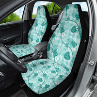 Anthurium Pikake Ti Leaf Palaka Car Seat Cover Turquoise Version