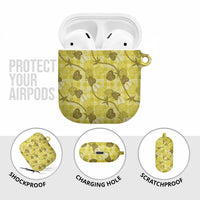Anthurium Pikake Ti Leaf Palaka AirPods Case Yellow Version LT01 - Polynesian Pride