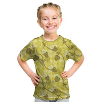 Anthurium Pikake Ti Leaf Palaka Kid T Shirt Yellow Version