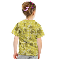 Anthurium Pikake Ti Leaf Palaka Kid T Shirt Yellow Version