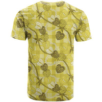 Anthurium Pikake Ti Leaf Palaka T Shirt Yellow Version