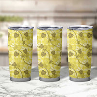 Anthurium Pikake Ti Leaf Palaka Tumbler Cup Yellow Version