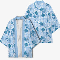 Anthurium Pikake Ti Leaf Palaka Kimono Blue Version LT01 - Polynesian Pride