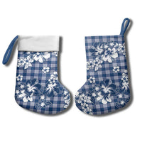 Hibiscus Pakala Cobalt Blue Royal Christmas Stocking Tropical Floral Stylized - Polynesian Pride