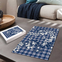 Hibiscus Pakala Cobalt Blue Royal Puzzle Tropical Floral Stylized - Polynesian Pride