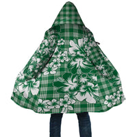 Hibiscus Pakala Emerald Green Cloak Tropical Floral Stylized - Polynesian Pride