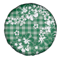 Hibiscus Pakala Emerald Green Spare Tire Cover Tropical Floral Stylized - Polynesian Pride