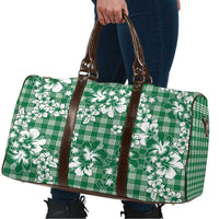 Hibiscus Pakala Emerald Green Travel Bag Tropical Floral Stylized - Polynesian Pride