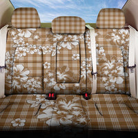 Hibiscus Pakala Bronze Brown Back Car Seat Cover Tropical Floral Stylized - Polynesian Pride