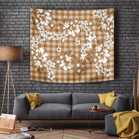 Hibiscus Pakala Bronze Brown Tapestry Tropical Floral Stylized - Polynesian Pride