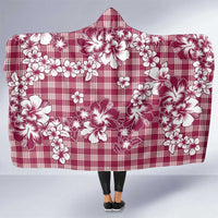 Hibiscus Pakala Royal Magenta Hooded Blanket Tropical Floral Stylized - Polynesian Pride