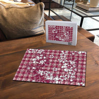 Hibiscus Pakala Royal Magenta Puzzle Tropical Floral Stylized - Polynesian Pride