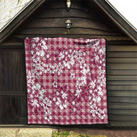 Hibiscus Pakala Royal Magenta Quilt Tropical Floral Stylized - Polynesian Pride