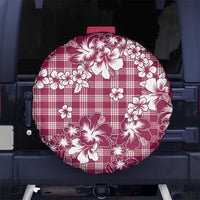 Hibiscus Pakala Royal Magenta Spare Tire Cover Tropical Floral Stylized - Polynesian Pride