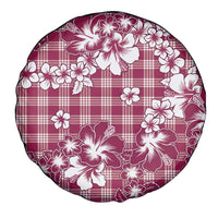 Hibiscus Pakala Royal Magenta Spare Tire Cover Tropical Floral Stylized - Polynesian Pride