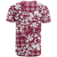 Hibiscus Pakala Royal Magenta T Shirt Tropical Floral Stylized - Polynesian Pride