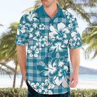 Hibiscus Pakala Ocean Depths Blue Hawaiian Shirt Tropical Floral Stylized - Polynesian Pride