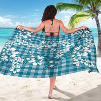 Hibiscus Pakala Ocean Depths Blue Sarong Tropical Floral Stylized - Polynesian Pride