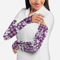 Hibiscus Pakala Sweetie Purple Arm Sleeves Tropical Floral Stylized - Polynesian Pride
