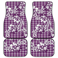 Hibiscus Pakala Sweetie Purple Car Mats Tropical Floral Stylized - Polynesian Pride
