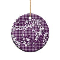 Hibiscus Pakala Sweetie Purple Ceramic Ornament Tropical Floral Stylized - Polynesian Pride