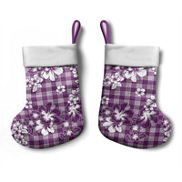 Hibiscus Pakala Sweetie Purple Christmas Stocking Tropical Floral Stylized - Polynesian Pride