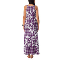 Hibiscus Pakala Sweetie Purple Family Matching Tank Maxi Dress and Hawaiian Shirt Tropical Floral Stylized - Polynesian Pride