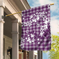 Hibiscus Pakala Sweetie Purple Garden Flag Tropical Floral Stylized - Polynesian Pride