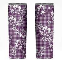 Hibiscus Pakala Sweetie Purple Skinny Tumbler Tropical Floral Stylized - Polynesian Pride