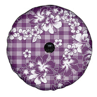 Hibiscus Pakala Sweetie Purple Spare Tire Cover Tropical Floral Stylized - Polynesian Pride