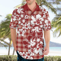 Hibiscus Pakala Fantasy Red Hawaiian Shirt Tropical Floral Stylized - Polynesian Pride