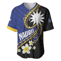 Personalised Nauru Baseball Jersey Naoero Proud Plumeria
