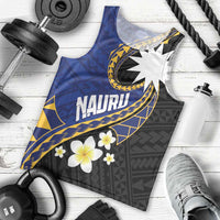 Personalised Nauru Men Tank Top Naoero Proud Plumeria