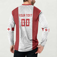 Tonga Rugby Custom Button Sweatshirt Tonga Sea Eagles Go Champions