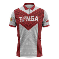 Tonga Rugby Custom Zipper Polo Shirt Tonga Sea Eagles Go Champions
