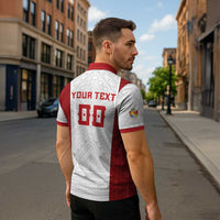 Tonga Rugby Custom Zipper Polo Shirt Tonga Sea Eagles Go Champions