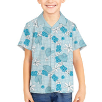 Hawaii Anthurium Tiare Pikake Lei Family Matching Puletasi and Hawaiian Shirt UliUli Lauhala Art Pattern
