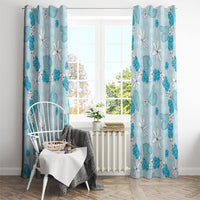 Hawaii Anthurium Tiare Pikake Lei Window Curtain UliUli Lauhala Art Pattern