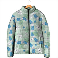 Hawaii Anthurium Tiare Pikake Lei Padded Jacket Omaomao Lauhala Art Pattern LT01 - Polynesian Pride