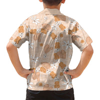 Hawaii Anthurium Tiare Pikake Lei Family Matching Off Shoulder Short Dress and Hawaiian Shirt Alani Lauhala Art Pattern
