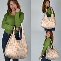 Hawaii Anthurium Tiare Pikake Lei Grocery Bag Alani Lauhala Art Pattern LT01 - Polynesian Pride