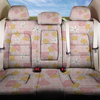 Hawaii Anthurium Tiare Pikake Lei Back Car Seat Cover Akala Lauhala Art Pattern