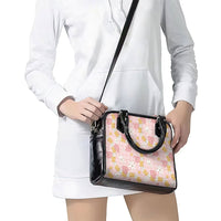 Hawaii Anthurium Tiare Pikake Lei Shoulder Handbag Akala Lauhala Art Pattern