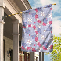 Hawaii Anthurium Tiare Pikake Lei Garden Flag Poni Lauhala Art Pattern